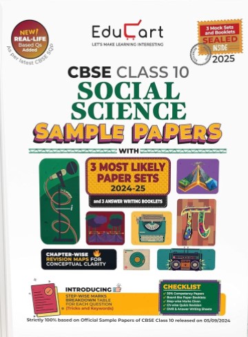 Educart CBSE Social Science Class 10 Sample Papers 2024-25 with Mock Booklets